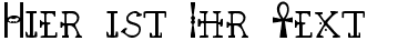 Ihre Vorschau von der Schriftart Pegypta