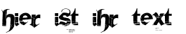 Ihre Vorschau von der Schriftart Frakturika
