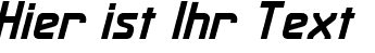 Ihre Vorschau von der Schriftart Maas Slicer