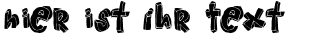 Ihre Vorschau von der Schriftart Hangup