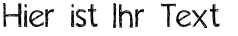 Ihre Vorschau von der Schriftart Positiv-A
