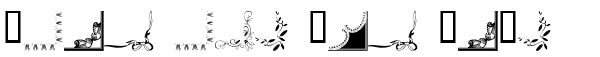 Ihre Vorschau von der Schriftart Border Corners 2