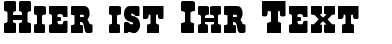 Ihre Vorschau von der Schriftart Regulators