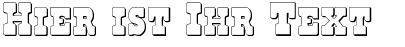 Ihre Vorschau von der Schriftart Regulators Shadow