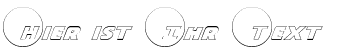 Ihre Vorschau von der Schriftart Dot.com Outline