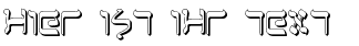 Ihre Vorschau von der Schriftart Jerusalem Shadow