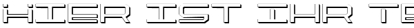 Ihre Vorschau von der Schriftart QuickTech Shadow