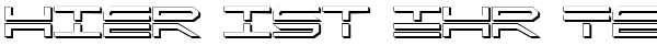 Ihre Vorschau von der Schriftart QuickStrike Shadow