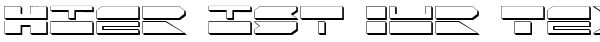 Ihre Vorschau von der Schriftart QuickMark Shadow