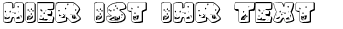 Ihre Vorschau von der Schriftart Land Shark Outline