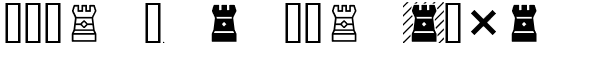 Ihre Vorschau von der Schriftart Chess-7