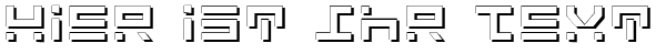 Ihre Vorschau von der Schriftart Rocket Type Shadow