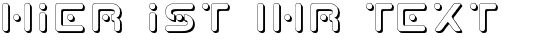 Ihre Vorschau von der Schriftart Planet X Shadow