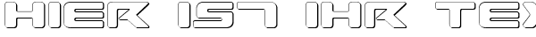 Ihre Vorschau von der Schriftart Sea Dog 2001 Shadow