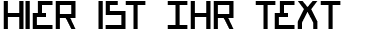 Ihre Vorschau von der Schriftart Bionic Type