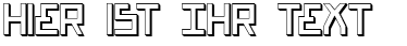 Ihre Vorschau von der Schriftart Bionic Type Shadow