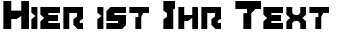 Ihre Vorschau von der Schriftart Airacobra