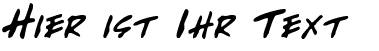 Ihre Vorschau von der Schriftart Write Off