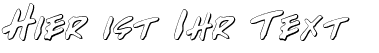 Ihre Vorschau von der Schriftart Write Off Outline