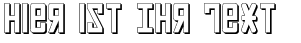 Ihre Vorschau von der Schriftart Soviet 3D