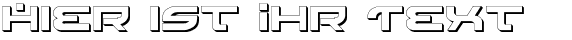 Ihre Vorschau von der Schriftart Battlefield Shadow