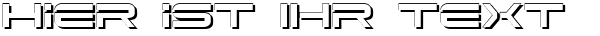 Ihre Vorschau von der Schriftart Dodger Shadow