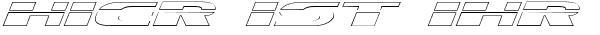 Ihre Vorschau von der Schriftart Excelerate Outline