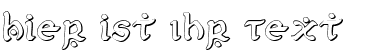 Ihre Vorschau von der Schriftart First Order Shadow