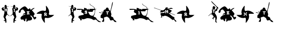 Ihre Vorschau von der Schriftart Ninjas