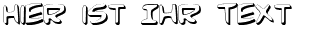 Ihre Vorschau von der Schriftart Comic Book Commando 3D