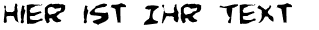Ihre Vorschau von der Schriftart Comic Book Commando Distorted