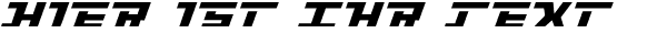 Ihre Vorschau von der Schriftart Intrepid