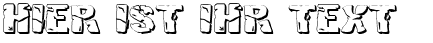 Ihre Vorschau von der Schriftart Hulkbusters 3D