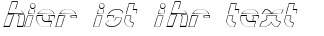 Ihre Vorschau von der Schriftart Metroplex Outline Laser
