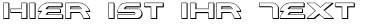 Ihre Vorschau von der Schriftart Alexis 3D