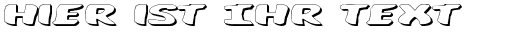 Ihre Vorschau von der Schriftart Diego Con 3D