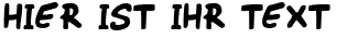 Ihre Vorschau von der Schriftart WimpOut