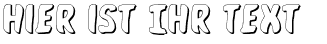 Ihre Vorschau von der Schriftart Whatafont Shadow