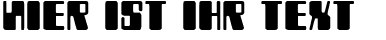 Ihre Vorschau von der Schriftart Zyborgs