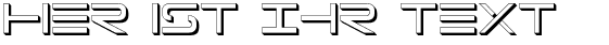 Ihre Vorschau von der Schriftart Tele-Marines Shadow