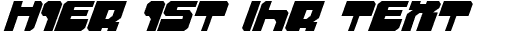 Ihre Vorschau von der Schriftart Extechchop