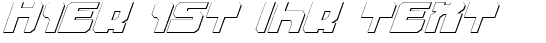 Ihre Vorschau von der Schriftart Extechchop Shadow