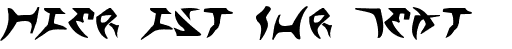 Ihre Vorschau von der Schriftart Kahless