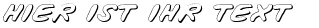 Ihre Vorschau von der Schriftart Vigilante Notes Shadow