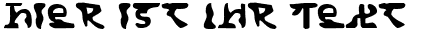 Ihre Vorschau von der Schriftart Homeworld Translator