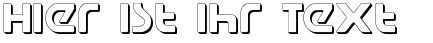 Ihre Vorschau von der Schriftart Universal Jack Shadow