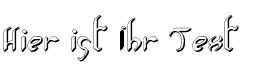 Ihre Vorschau von der Schriftart Xaphan II Shadow