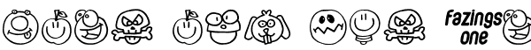 Ihre Vorschau von der Schriftart Fazings One