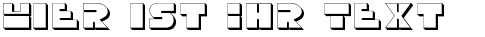 Ihre Vorschau von der Schriftart Disco Duck 3D