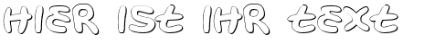 Ihre Vorschau von der Schriftart Magic Beans 3D